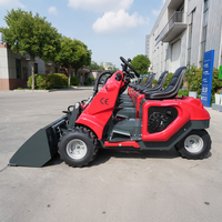 Livraison Gratuite - Nouvelle Mini-chargeuse Agricole à Trois Roues avec Moteur à Essence et Levage Hydraulique - Mini-chargeuse Compacte