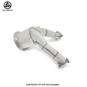 उच्च गुणवत्ता वाले csz ट्यूनिंग निकास प्रणाली ने ऑडी वर्ग 5 b9 3.0 उच्च प्रवाह उत्प्रेरक कनवर्टर डाउनपाइप निकास निकास - Product Image 6