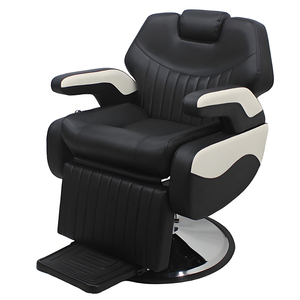 Salon mobilya berber koltuğu siyah Salon mobilya Styling kuaför erkek büyük ağır pompa ile hidrolik kesme sandalye - Product Image 2