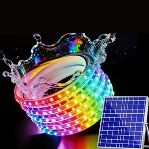 Bande lumineuse <span class=keywords><strong>LED</strong></span> <span class=keywords><strong>solaire</strong></span> étanche pour <span class=keywords><strong>extérieur</strong></span>, pour la décoration de cour, éclairage architectural paysager, bande lumineuse COB néon 24V - Product Image 1