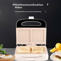 PROKUDENT Grille-sandwich électrique multifonction tout-en-un 700W à double plaque céramique antiadhésive avec brosse à huile