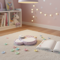 Batterie électronique pour bébé KWONG U TOYS, jouet de percussion avec lumières et musique, instrument de musique éducatif précoce en plastique pour les enfants de 2 à 6 ans, unisexe