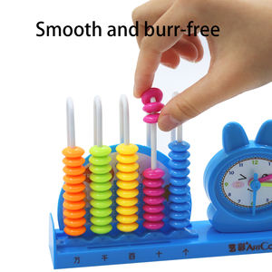 Support de comptage de perles multicolores pour enfants Aides à l'apprentissage à 5 rangées pour les <span class=keywords><strong>mathématiques</strong></span> éducatives - Product Image 2