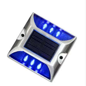 Highway Road <span class=keywords><strong>Reflector</strong></span> Blinker Marker Light Aluminio Solar Led Road Stud Cat Eye - Product Image 1