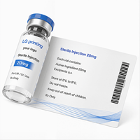 Étiquette personnalisée pour flacon, autocollant pour petit flacon, emballage pharmaceutique avec code-barres, code QR, impression personnalisée
