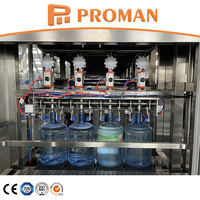 Línea de Producción de Llenado y Lavado de Barriles de Agua Potable Pura Totalmente Automática de 5 Galones 18.9L 600BPH