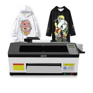 Domsem A3 30Cm Dtf Printer Xp600 Printkop Inkjet Printing Roll Film Overdracht Printer Machine A3 Dtf Printer Met Oven