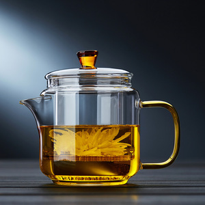 Tetera de Vidrio de Borosilicato de Alta Resistencia al Calor, Diseño Moderno y Minimalista, para Oficina, Salón de Té, Ideal para Entretener Invitados - Product Image 2