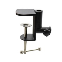 Pince de bureau en métal noir pour montage de Microphone, pince de bureau en métal, pince de support de bras, Clip de montage de bureau