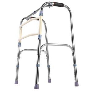 Bâtons de marche à quatre pieds en acier inoxydable en gros, aides à la marche pour personnes âgées et handicapées, scooters pour handicapés - Product Image 1