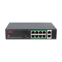 ONV Hot Selling Unmanaged 10/100M Gigabit Uplink PoE Switch untuk Sistem Keamanan ONV-H1108PGL