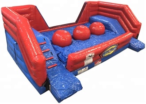 Circuito de Obstáculos Inflable Comercial Wipeout Big Balls / Leaps and Bounds para Alquiler en Parques de Diversiones, Material de PVC, Fácil de Instalar - Product Image 2