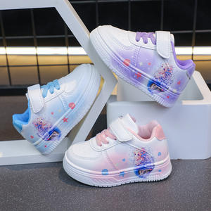รองเท้ากีฬาลำลองเด็กผู้หญิงขนาดเล็กกลาง, 2025ฤดูใบไม้ผลิฤดูใบไม้ร่วงรองเท้าสีขาวเข้าได้กับทุกสไตล์การ์ตูน - Product Image 1