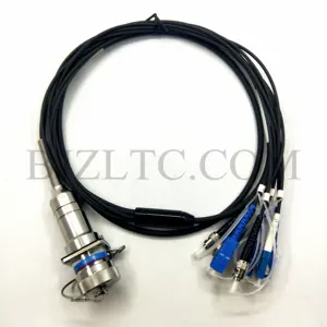 Connecteurs circulaires standard série ZLTC D38999 15 #8 noyaux assemblage de câble à fibre optique