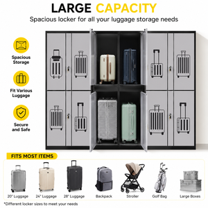 Casier intelligent 2026 pour bagages, idéal pour musées et expositions, grand meuble de rangement avec écran tactile pour vestiaires et galeries - Product Image 3