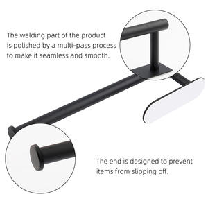 Single Tier Square Shape Non-Punch Self-Adhesive Wall-Mounted Steel Cabinet Kitchen Paper Towel Holder <b>Box</b> <b>Tool</b> Storage Bathroom - Product Image 3