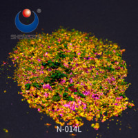 Poudre de pigment holographique caméléon Galaxy Flakes pour la décoration de vernis à ongles et le revêtement de résine époxy