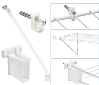 Supports de fixation pour étagères métalliques STG, style européen et américain moderne, 12 pouces, pour étagères de placard et armoire