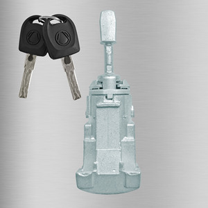Cilindro de Cerradura Cilíndrico DZ083M3 2 Llaves Gris Claro Pieza Automotriz Para Volkswagen Golf - Product Image 4