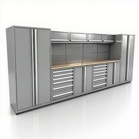 Poste de travail de garage établi modulaire et armoire d'atelier pour le stockage d'outils