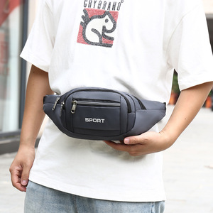 Men's Waist <b>Bag</b> Large Capacity Nylon Sport Chest <b>Bag</b> For Everyday Outfits Crossbody Phone <b>Bag</b> - Product Image 3