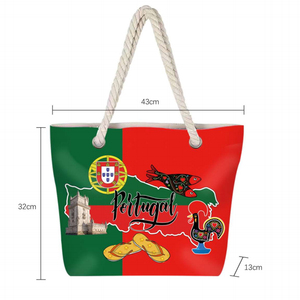 Borse italiane con logo personalizzato moda donna lemon italia souvenir in tela grandi borse tote italiane - Product Image 4