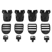 Kit de réparation de loquet cassé pour couvercle de spa HY2, 4 pièces, avec clip de verrouillage et clé, pour sangles de 26 mm (1 pouce) de large, accessoires de piscine extérieure