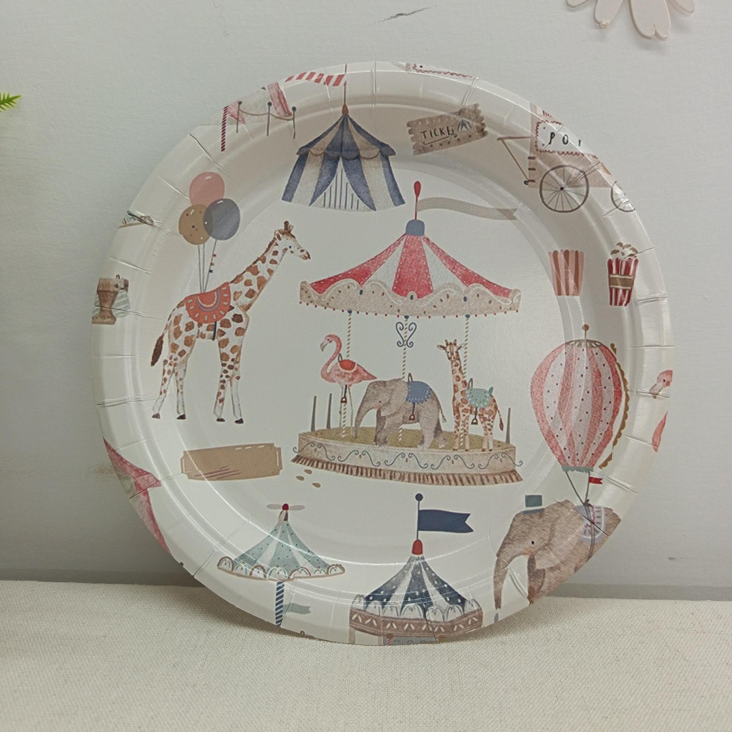 white 7inch paper plate*8pcs