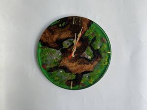 Horloge murale en bois, meilleure vente, produit en bois, résine, horloge pour décoration murale du Vietnam pour grossistes, 2025 - Product Image 6