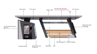 Abri de bus intelligent solaire avec écran LED P2.5, double caméra CCTV, WiFi, charge sans fil USB, abri de bus modulaire personnalisé
