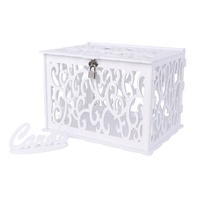 Boîte à Argent pour Fête d'Anniversaire et Mariage, Boîte Cadeau DIY en PVC avec Serrure, Fournitures de Décoration de Mariage