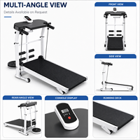 Tapis roulant en PVC pour usage domestique, petit, silencieux, pliable, mécanique, multifonctionnel, équipement de fitness d'intérieur