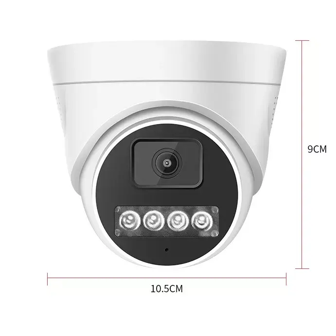 4mp full-color wired webcam Ip67 3.6mm smart Ip camera with Poe and audio options