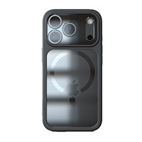 Étui de téléphone de luxe anti-chute en TPU+PC, résistant aux chocs, finition mate givrée, avec anneau magnétique, compatible avec la charge sans fil, pour 17