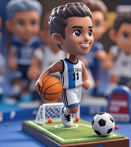 युवा फुटबॉल खिलाड़ियों की अनुकूलित रेसिन नोडिंग गुड़िया-प्रशंसकों के संग्रह के लिए हस्तनिर्मित संग्रह - Product Image 2