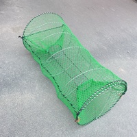 Jaring Lipat Pegas Hijau 70 X 140cm untuk Alaska, USA, Perangkap Kepiting, Ikan, Ikan Kod, Belut, Lobster, Udang Karang
