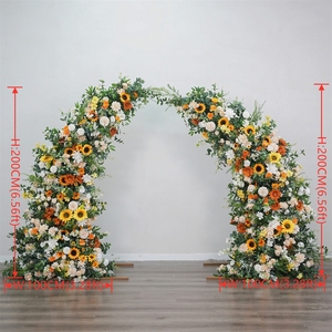 Fournitures de fête en gros, décorations de mariage aux fleurs sauvages, centres de table floraux, décorations d'arche de fleurs colorées pour événements - Product Image 3