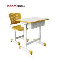 Ensemble de bureau et chaise réglables pour étudiants avec rangement, mobilier de classe moderne et ergonomique pour l'étude