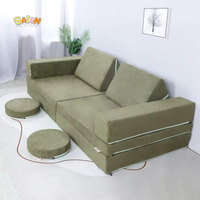 Colchón de espuma para niños de fábrica profesional colorido plegable Magic Play sofá cama plegable para regalo de chico