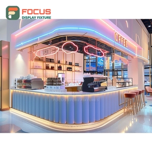 ตู้โชว์ร้านกาแฟขนาดใหญ่ ตู้โชว์ไม้ลามิเนตสำหรับร้านค้าปลีก ตู้โชว์ร้านกาแฟเชิงพาณิชย์ - Product Image 5