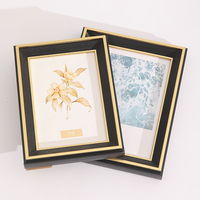 Nouvel Arrivage Classique Léger De Luxe Personnalisé Couleur Fer Renforcé En Plastique Photo Cadre Letterpress Impression Personnalisé Debout