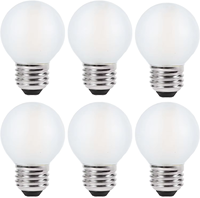 6W 7W 8W E27 Base Globe Forme Lampe G45 G80 G95 G125 Verre Dépoli Vintage LED Edison Ampoules