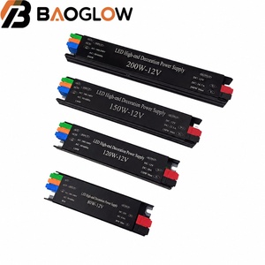 แหล่งจ่ายไฟแบบสวิตชิ่งบางเฉียบ AC 180-240V อินพุตเอาต์พุต 100W-400W แรงดันคงที่ สำหรับใช้ภายในอาคาร ไดรเวอร์ไฟ LED แถบ อะแดปเตอร์แปลงไฟ - Product Image 1
