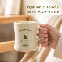 50 piezas MOQ, Taza de Cerámica Blanca Crema de 11 oz con Logotipo Personalizado, Tazas Minimalistas de Cerámica para el Hogar, Regalo, Taza para Café o Té, Venta al Por Mayor Directa de Fábrica