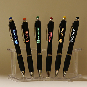 Bolígrafo LED con Logotipo Personalizado al por Mayor, para Grabado Láser, Regalo Empresarial, Bolígrafo Promocional con Pantalla Táctil de 1.0 mm - Product Image 2