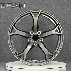 Rueda Cóncava Forjada Personalizada de una Pieza 6061-T6 de 18 19 20 21 Pulgadas 5x112 con Borde Gris Mate para Infiniti Q50, Auto de Pasajeros de Lujo - Product Image 2