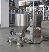 Machine d'emballage automatique de liquides à pompe rotative 420Y (50g-1000g) pour miel, sauce chili, vinaigrette, huile, pâte, sachets et sacs, certifiée CE