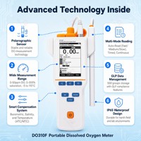 Alat Uji Kadar Oksigen Terlarut Portabel DO310F Multi Mode Pembacaan dengan Kompensasi Suhu dan Salinitas