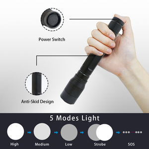 Pin Có Thể Thay Thế 20000LM Đèn Pin Lumens Cao Có Thể Phóng To Đèn <span class=keywords><strong>LED</strong></span> Chiến Thuật Chống Rơi Chống Sốc - Product Image 6