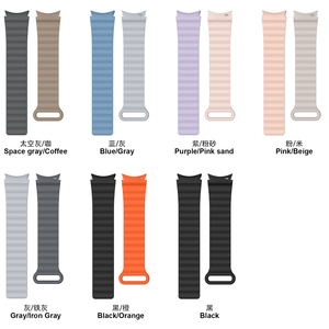 Bracelet de montre en silicone RYB à double couleur, bracelet de sport de 20 mm pour <span class=keywords><strong>Samsung</strong></span> <span class=keywords><strong>Galaxy</strong></span> <span class=keywords><strong>Watch</strong></span> 7 6 4 <span class=keywords><strong>5</strong></span>/<span class=keywords><strong>Pro</strong></span> 42 mm 46 mm - Product Image 6